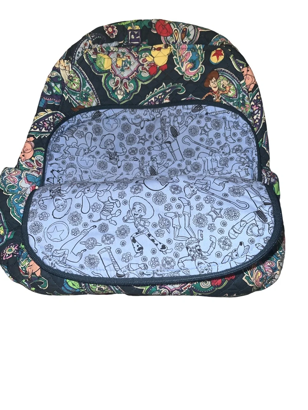 Vera Bradley Disney Pixar Toy Story Campus Backpack Andy's Room Large + read